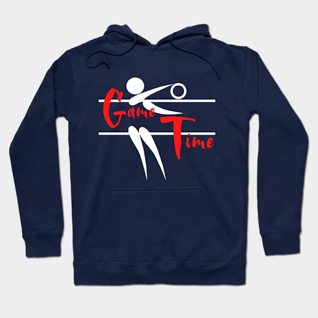 Time Game - Sports Volleyball Hoodie by Art-Julia